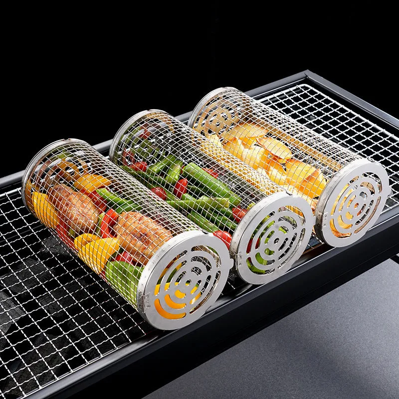 Rolling Grill Basket