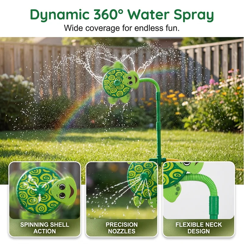 Rotating Backyard Water Play Sprinkler Toy