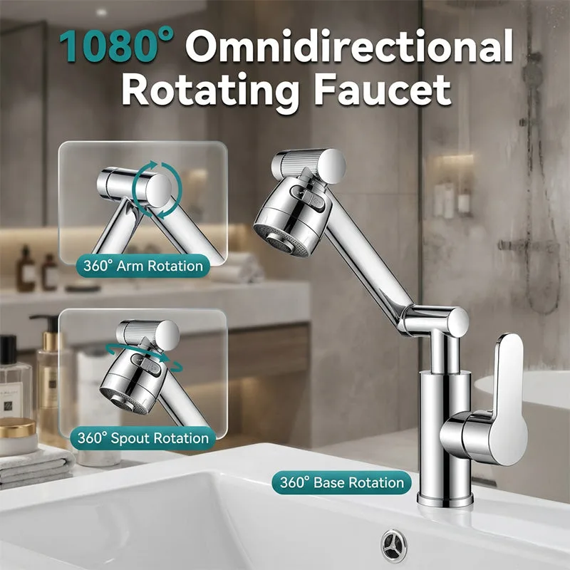 Rotating Mechanical Arm Faucet