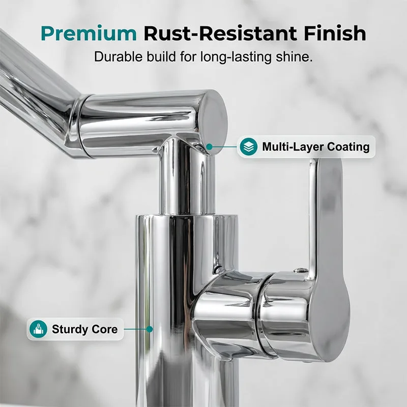 Rotating Mechanical Arm Faucet