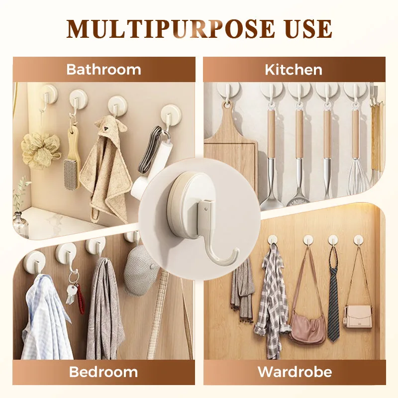 Seamless Suction Cup Hooks, No Drilling