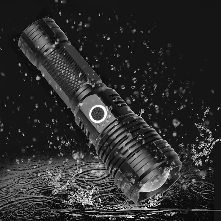 Set of Super Bright Waterproof Rechargeable Flashlights with Zoom