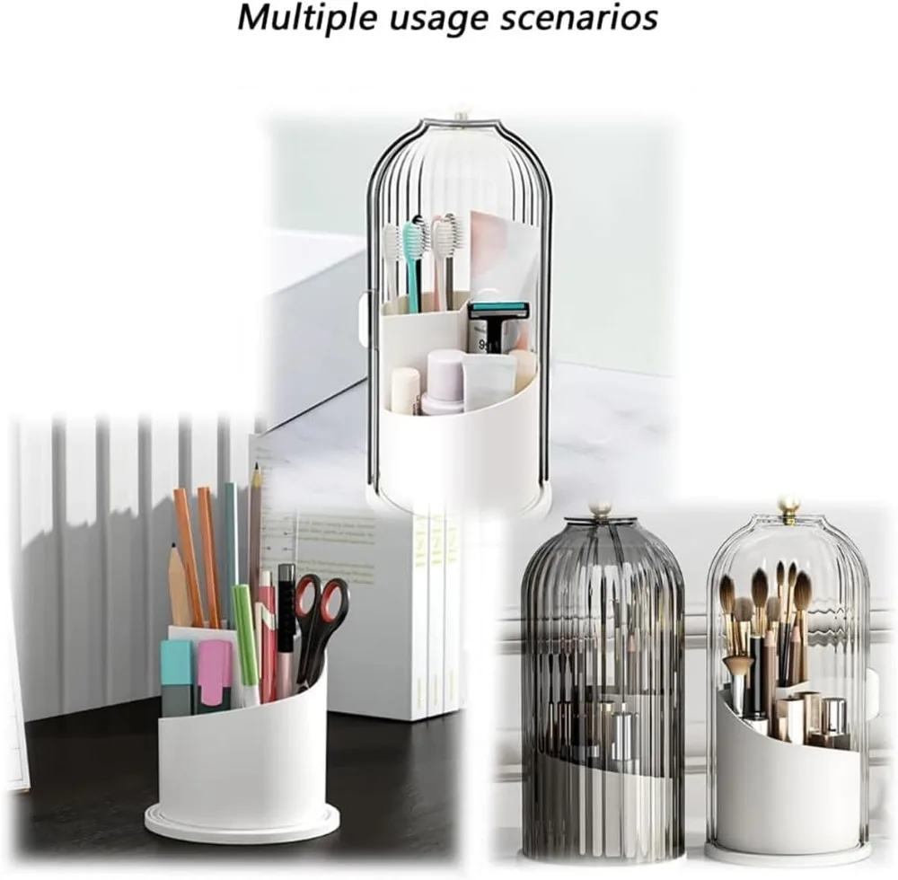 Sliding Lid Toothbrush Organizer