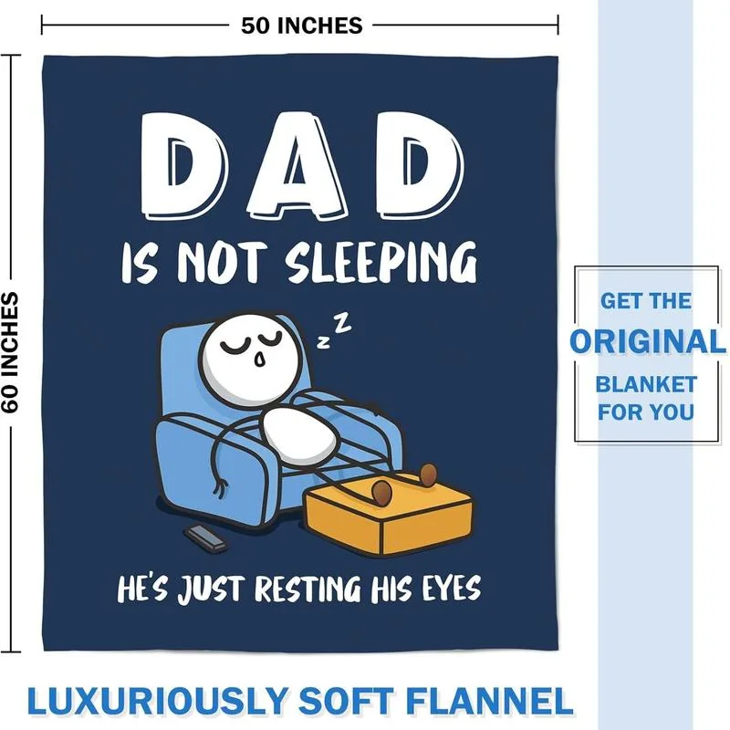 Soft Plush Throw Blanket for Dad