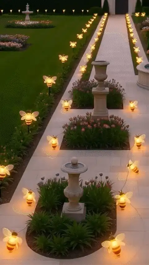 Solar LED Bee String Lights