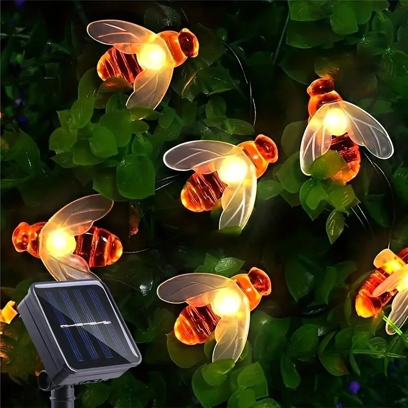 Solar LED Bee String Lights