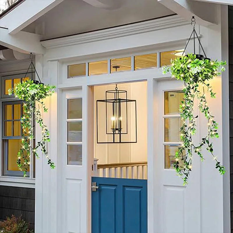 Solar-Powered Hanging Milan Grass Light