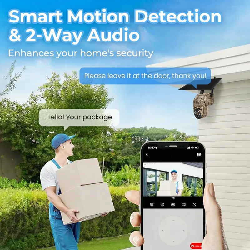 Solar PTZ Security Camera