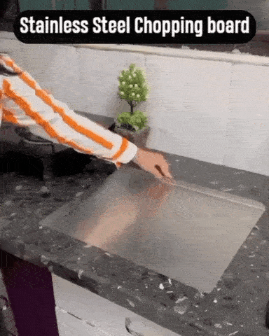 Stainless Steel Countertop Chopping Board