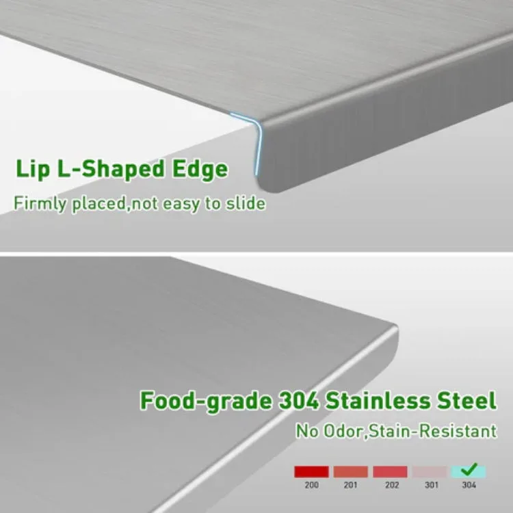 Stainless Steel Countertop Chopping Board