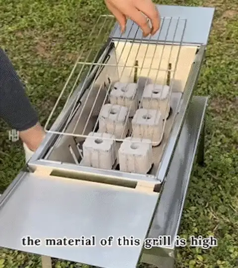 Stainless Steel Folding Outdoor Barbecue