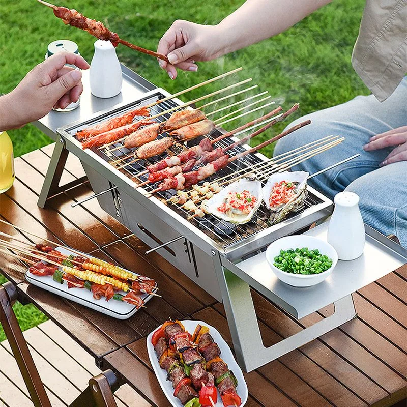 Stainless Steel Folding Outdoor Barbecue