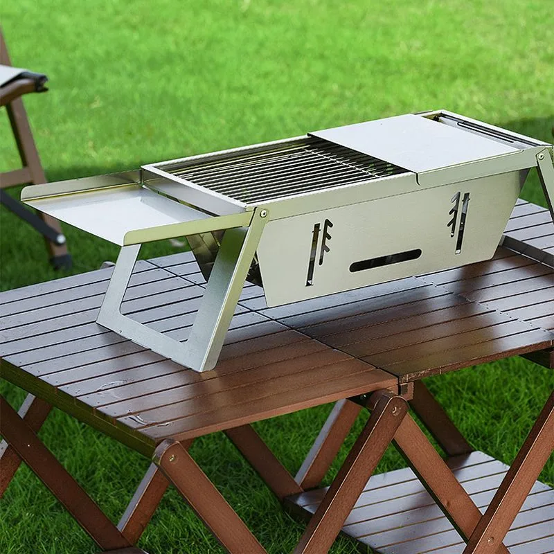 Stainless Steel Folding Outdoor Barbecue