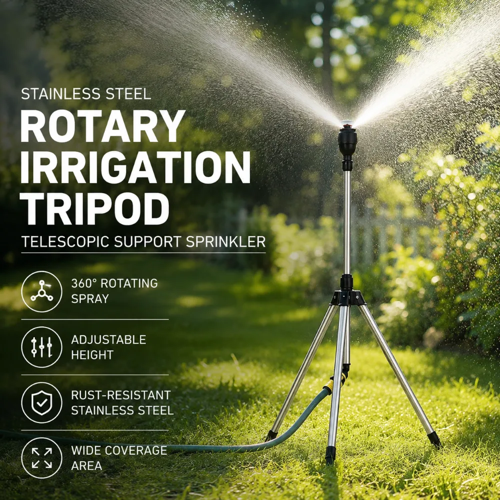 Stainless Steel Rotary Tripod Sprinkler