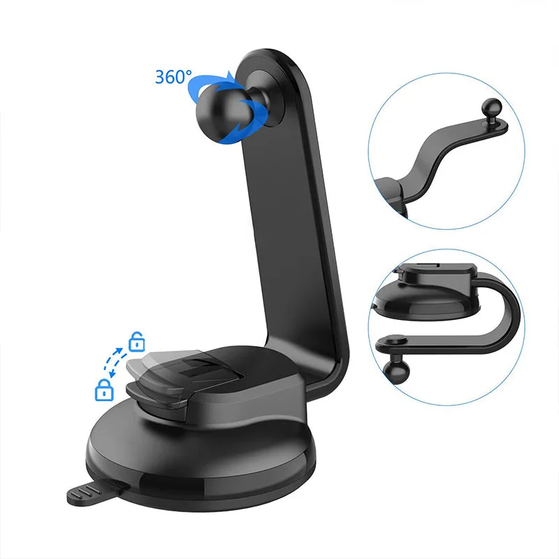 Suction Cup Car Phone Holder with Flexible Arm