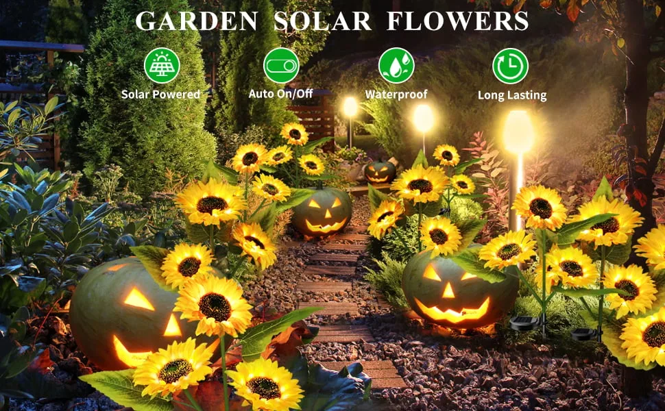 Sunflower Solar Lights