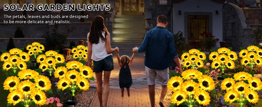 Sunflower Solar Lights