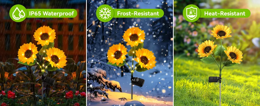 Sunflower Solar Lights