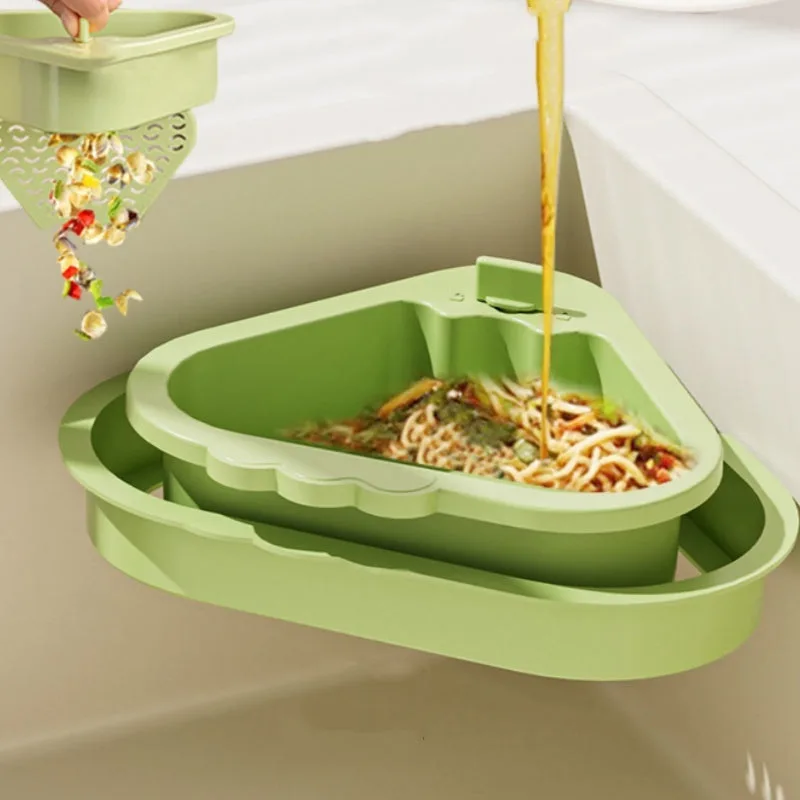 Triangular Sink Drain Basket for Kitchen