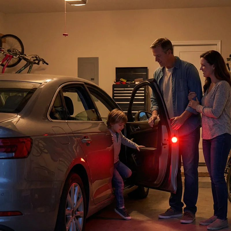 Universal Car Door LED Warning Magnetic Sensor Flashing Lights