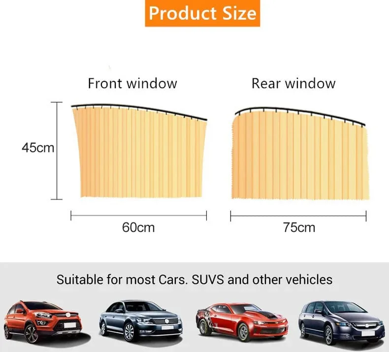 Universal Fit Magnetic Car Side Window Privacy Sunshade