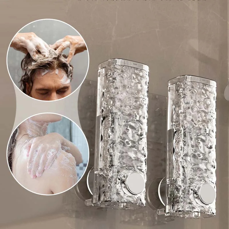 Universal Wall Mounted Suction Cup Shampoo Dispenser