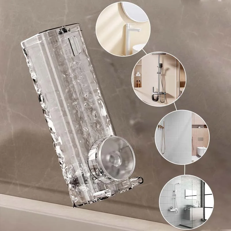 Universal Wall Mounted Suction Cup Shampoo Dispenser