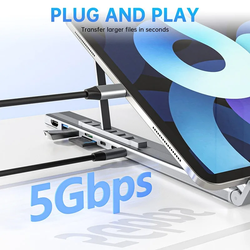 USB-C Docking Station Laptop Stand with 4K HDMI