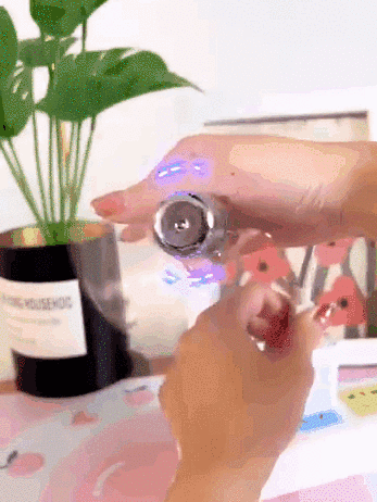 USB Fan with LED Clock Lighting
