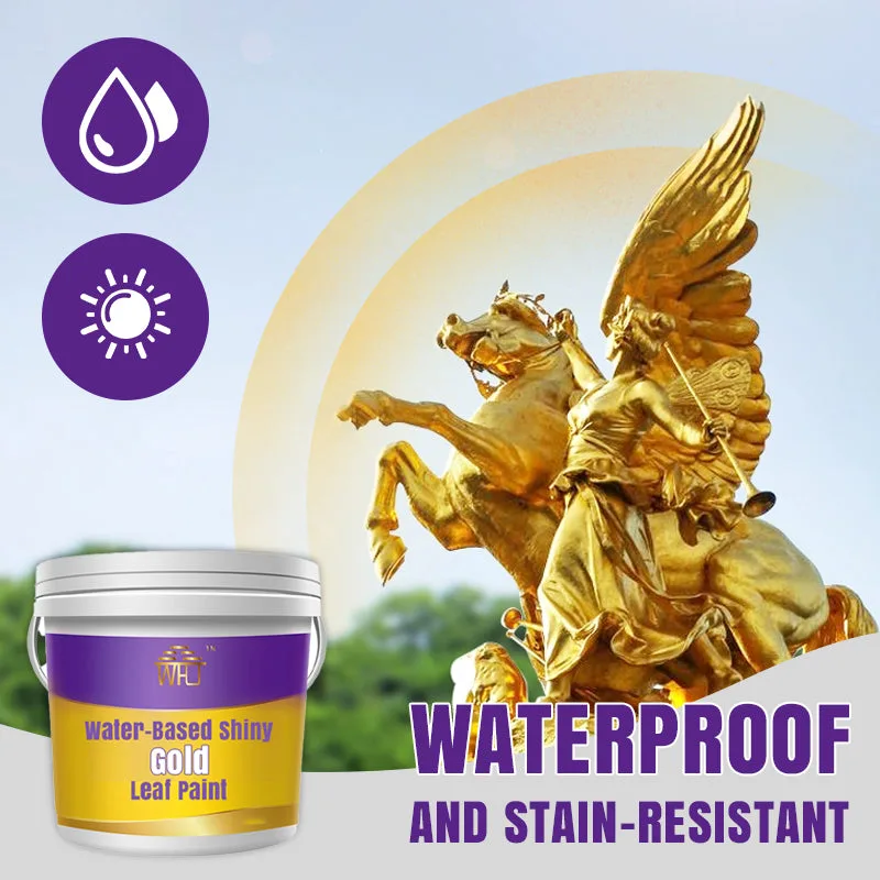 Water-Based Shiny Gold Leaf Paint