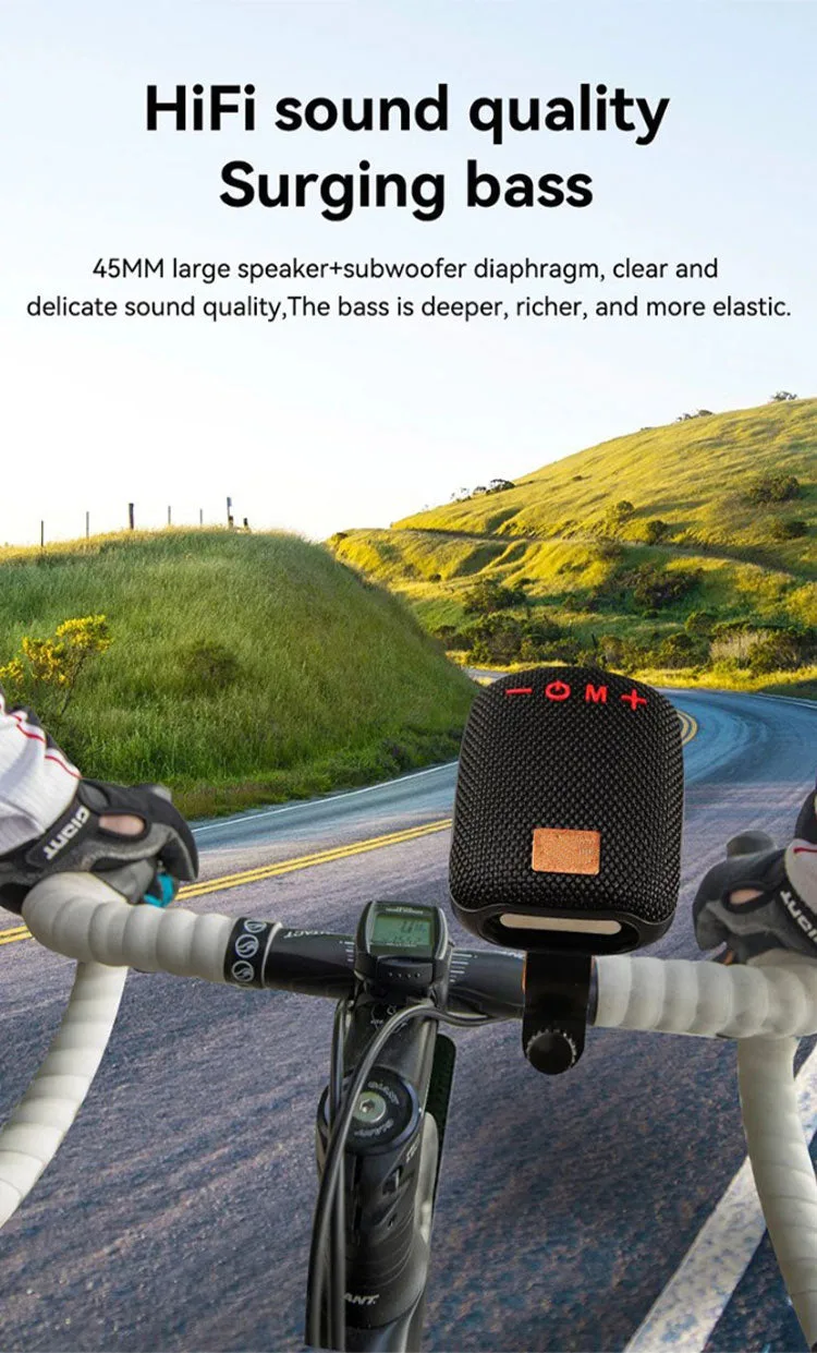 Waterproof Bicycle Bluetooth Speaker with Mounting Bracket