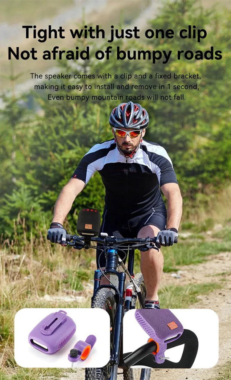 Waterproof Bicycle Bluetooth Speaker with Mounting Bracket