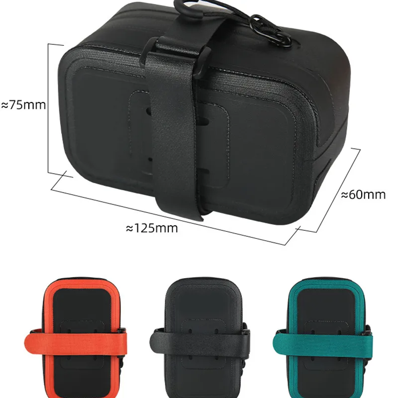 Waterproof Bicycle Saddle Bag with Quick-Release Knob