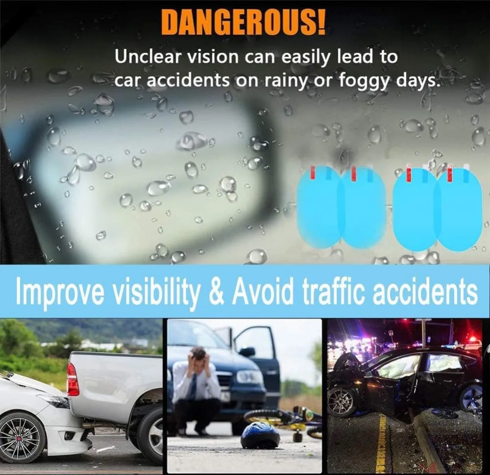 Waterproof Film For Car Rear View Mirror