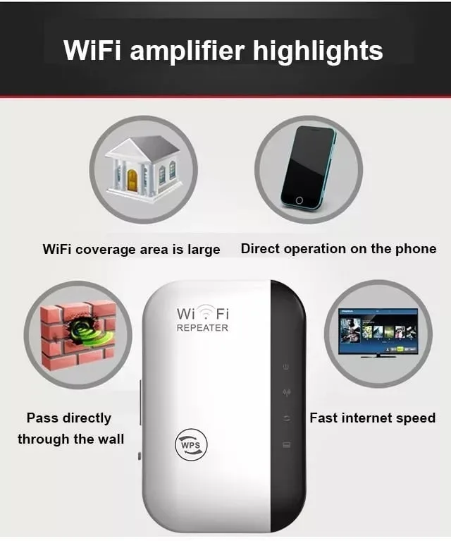 WIFI SIGNAL BOOSTER (Wide-coverage, through-wall)