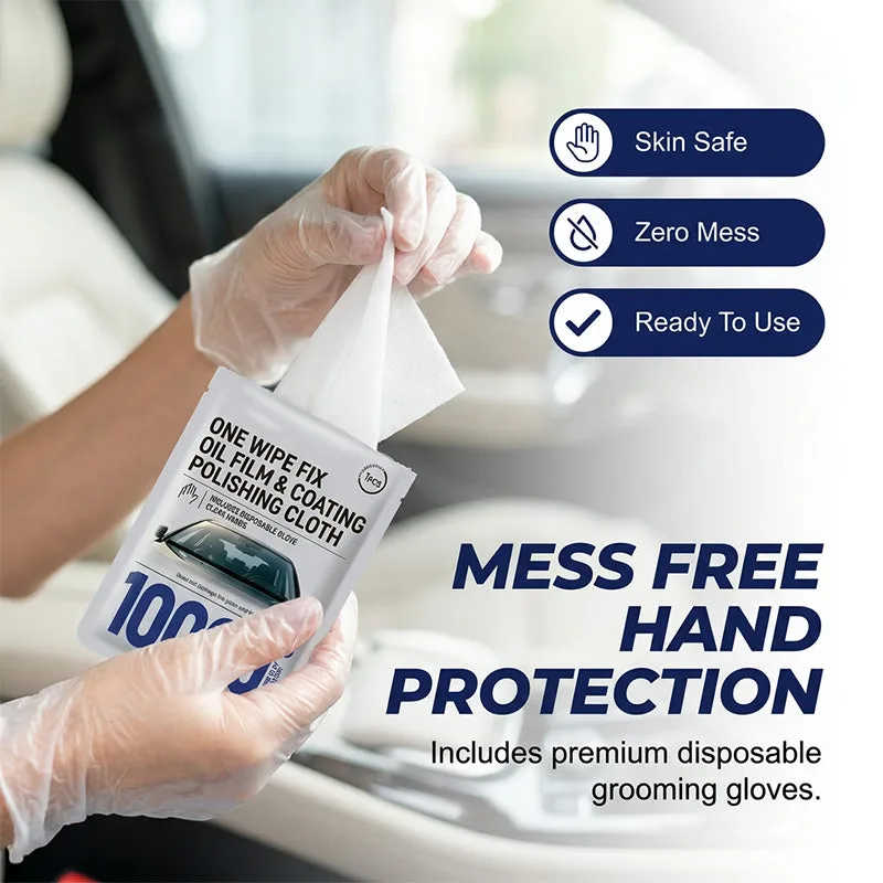 Windshield Oil Film Removal Wipes