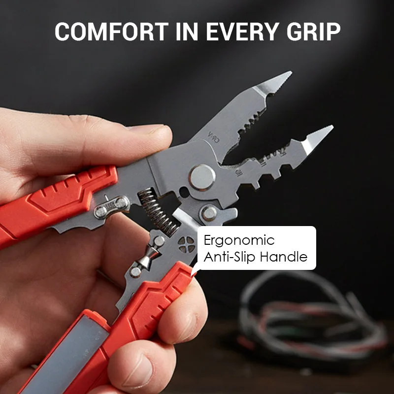 Wire Crimper Stripper with Voltage Detector