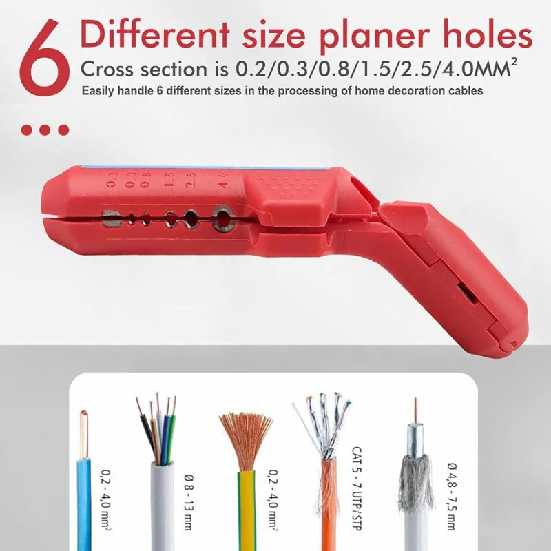 Wire Stripper with Curved Handle