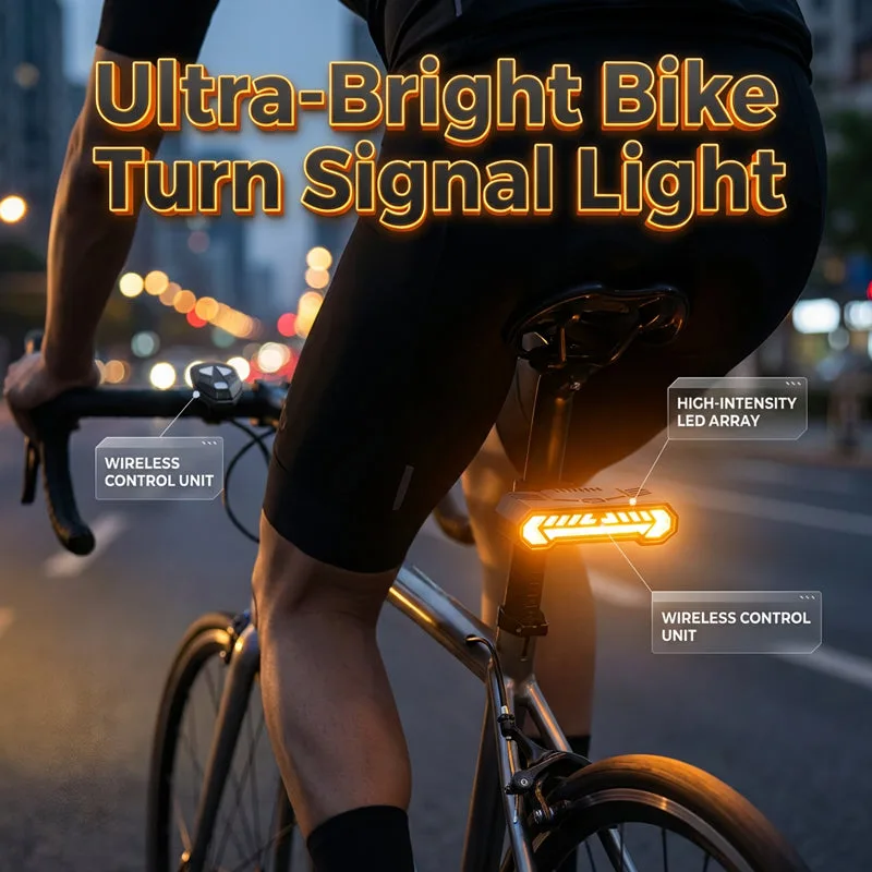 Wireless Bike Turn Signal Light