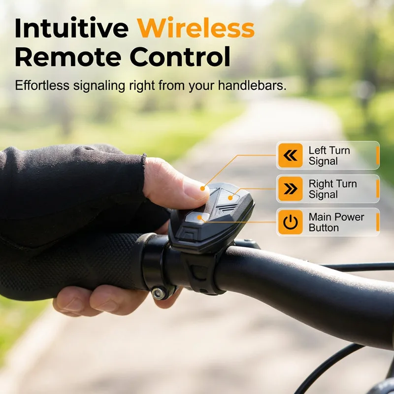 Wireless Bike Turn Signal Light