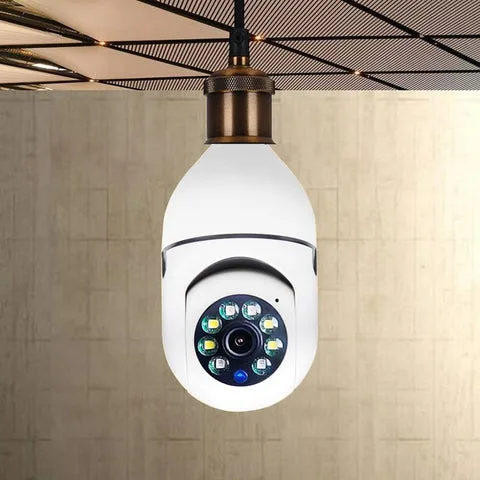 Wireless Wi-Fi Light Bulb Security Camera
