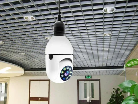 Wireless Wi-Fi Light Bulb Security Camera