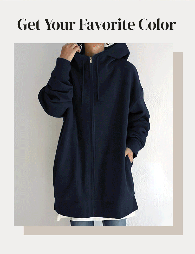 Women’s Autumn/Winter Zipper Hooded Sweater