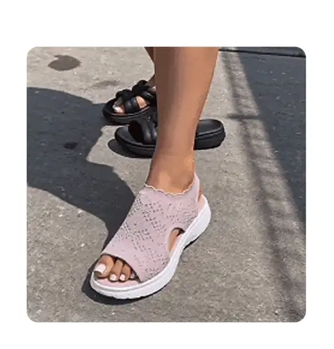Women’s Breathable Knit Platform Sandals