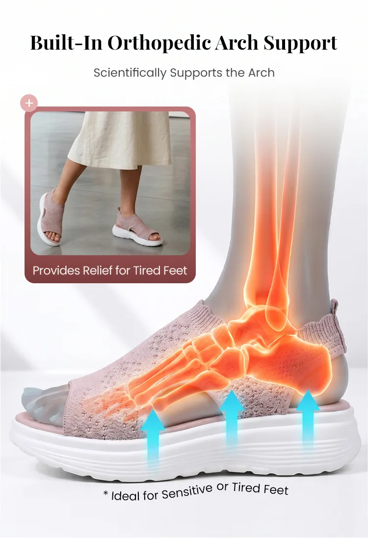 Women’s Breathable Knit Platform Sandals