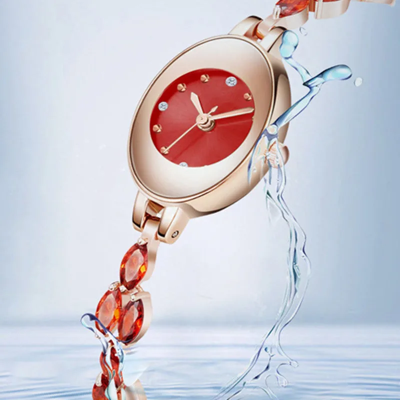 Women’s Colored Zircon Bracelet Watch