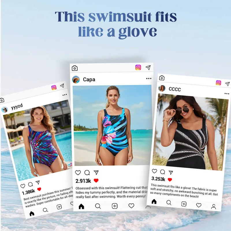 Women’s Printed One-Piece Swimsuit