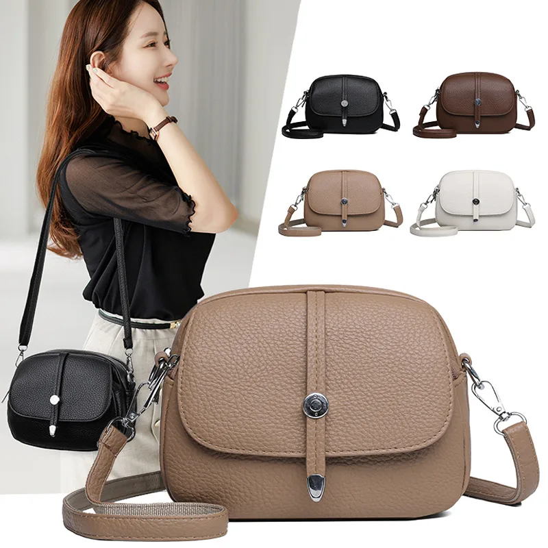 Women’s Solid Color Lightweight Crossbody Bag