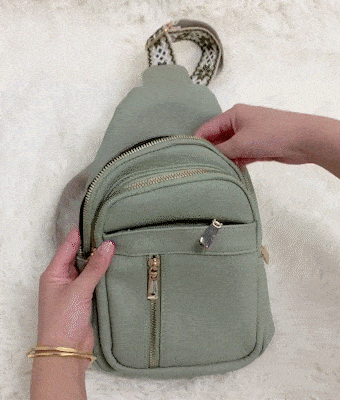 Women's Vintage PU Leather Chest Bag