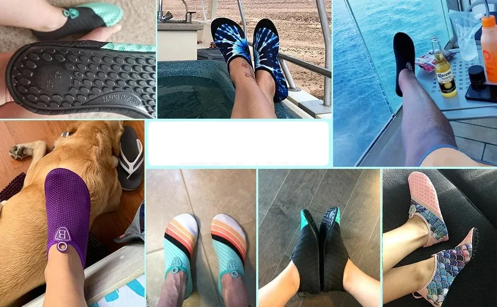 Womens and Mens Water Shoes Barefoot Quick-Dry Aqua Socks